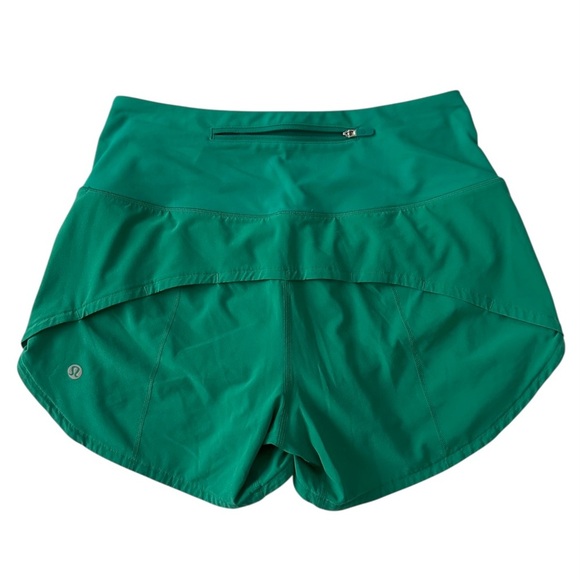 Lululemon Speed Up High-Rise Lined Short 4" - Kelly Green SZ 4 - Picture 3 of 8